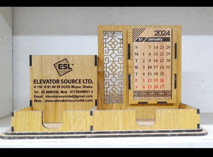 Pen Holder with Calendar by Fortune Advertising — Pen Holder with Calendar 03