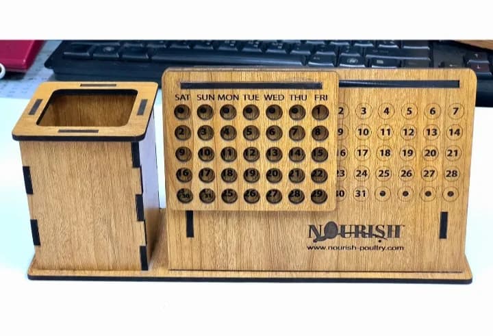Pen Holder with Calendar by Fortune Advertising — Pen Holder with Calendar 08